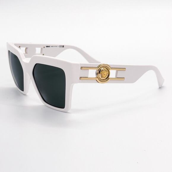 1010. Versace Medusa Deco Butterfly White Sunglasses main image 2